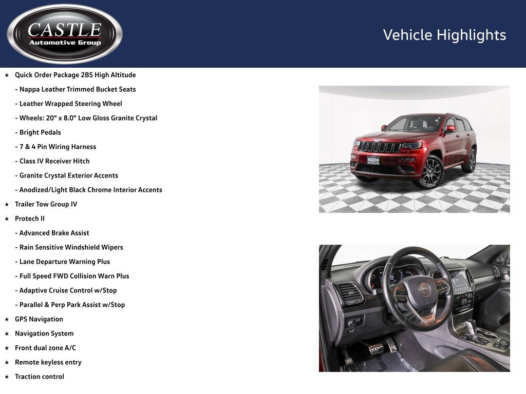 Used 2020 Jeep Grand Cherokee High Altitude AWD/4WD image 8