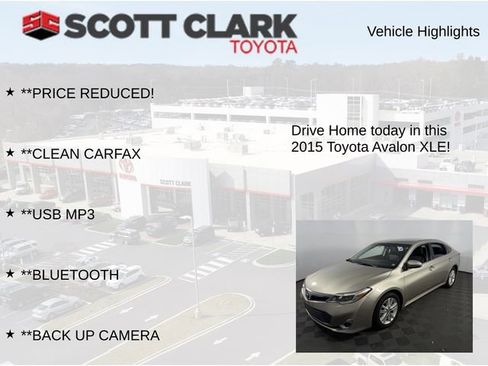 Used 2015 Toyota Avalon XLE image 7