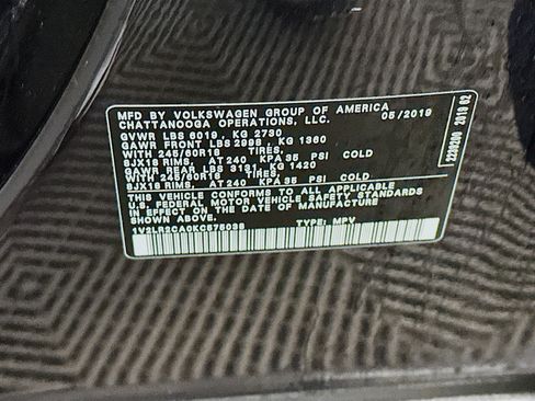 Used 2019 Volkswagen Atlas SE AWD/4WD image 12