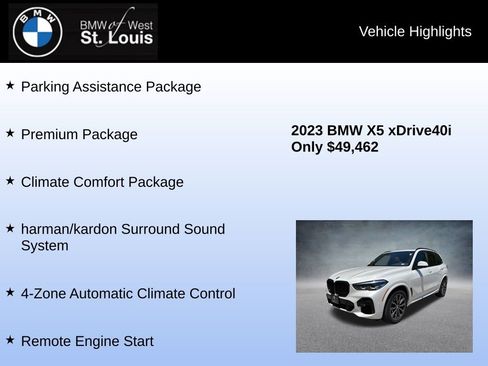 Used 2023 BMW X5 xDrive40i w/ M Sport Package AWD/4WD image 16