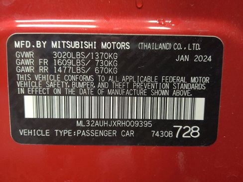 Used 2024 Mitsubishi Mirage ES FWD image 33