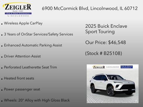 New 2025 Buick Enclave Sport Touring w/ Super Cruise Package AWD/4WD image 24