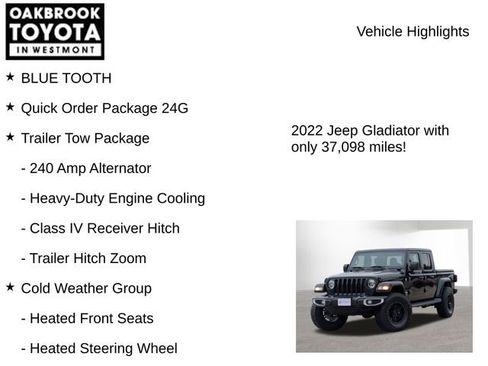 Used 2022 Jeep Gladiator Overland w/ Popular Equipment Package image 8