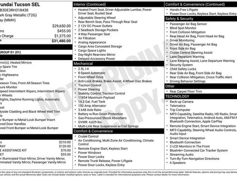 Certified 2024 Hyundai Tucson SEL FWD image 28