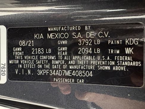Used 2021 Kia Forte GT-Line FWD image 32