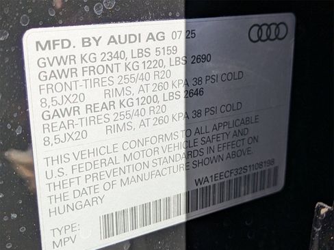 New 2025 Audi Q3 2.0T Premium Plus image 17