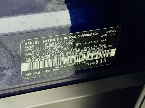 Used 2022 Mitsubishi Outlander SEL AWD/4WD image 72