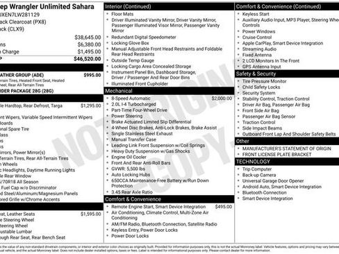 Used 2020 Jeep Wrangler Unlimited Sahara w/ Cold Weather Group image 35