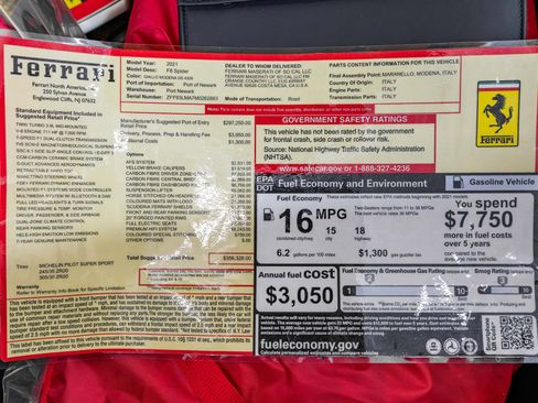Certified 2021 Ferrari F8 Tributo RWD image 28
