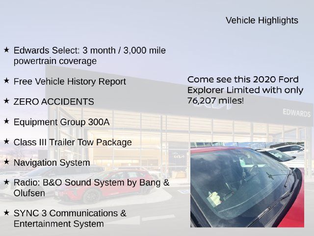 Used 2020 Ford Explorer Limited w/ Class III Trailer Tow Package AWD/4WD image 11