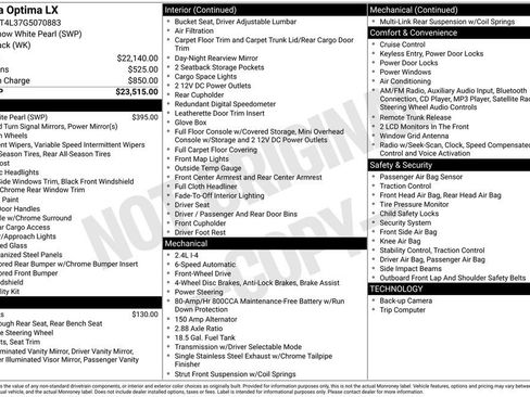 Used 2016 Kia Optima LX image 29