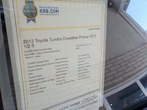 Used 2012 Toyota Tundra 4x4 CrewMax w/ TRD Rock Warrior Pkg image 16