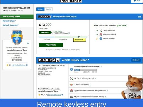 Used 2017 Subaru Impreza 2.0i Sport image 10