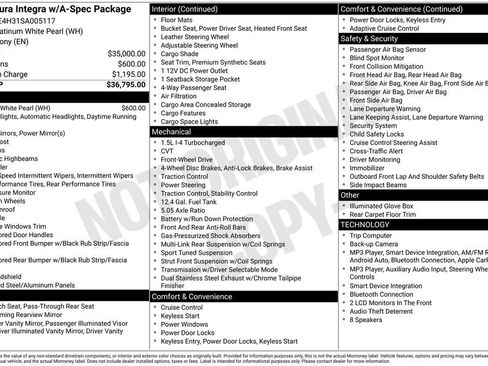 Used 2025 Acura Integra A-Spec FWD image 5