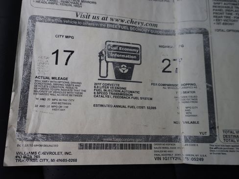 Used 2007 Chevrolet Corvette Coupe w/ Preferred Equipment Group image 39