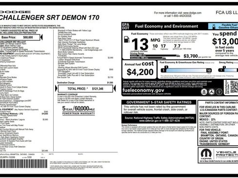 Used 2023 Dodge Challenger SRT Hellcat Redeye RWD image 2
