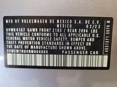 Used 2022 Volkswagen Jetta SE FWD image 32