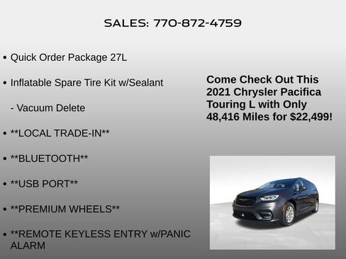 Used 2021 Chrysler Pacifica Touring-L image 5