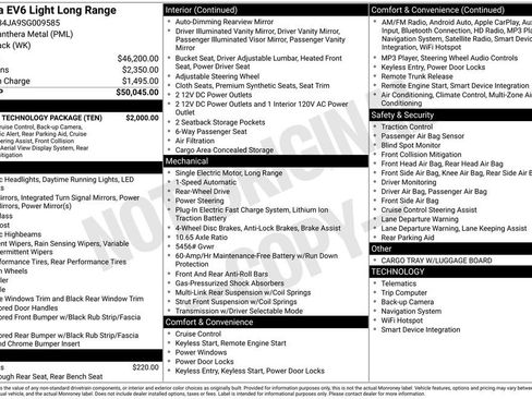 New 2025 Kia EV6 Light w/ Light LR Technology Package image 32