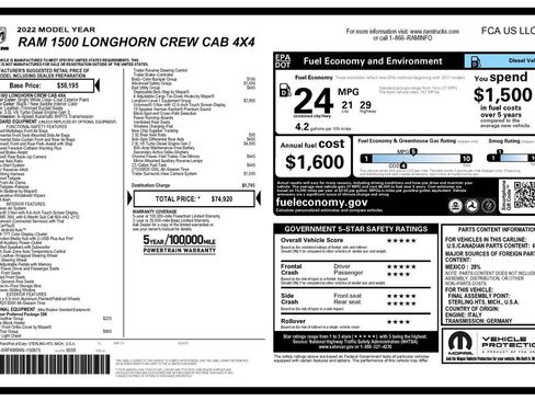 Used 2022 RAM 1500 Limited image 2