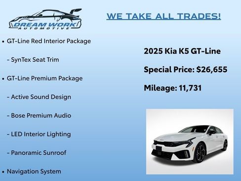 Used 2025 Kia K5 GT-Line w/ GT-Line Premium Package image 2