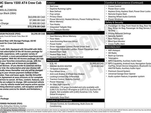 Used 2020 GMC Sierra 1500 AT4 w/ AT4 Premium Package AWD/4WD image 68