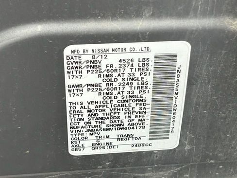 Used 2013 Nissan Rogue SV AWD/4WD image 15