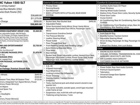 Used 2005 GMC Yukon SLT w/ SLT Preferred Equipment Group AWD/4WD image 4