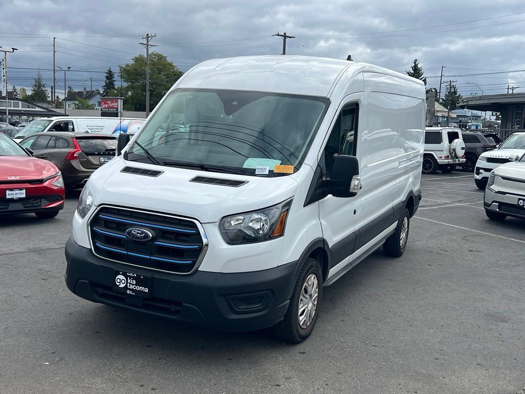 Used 2022 Ford E-Transit Medium Roof w/ Load Area Protection Package RWD image 3
