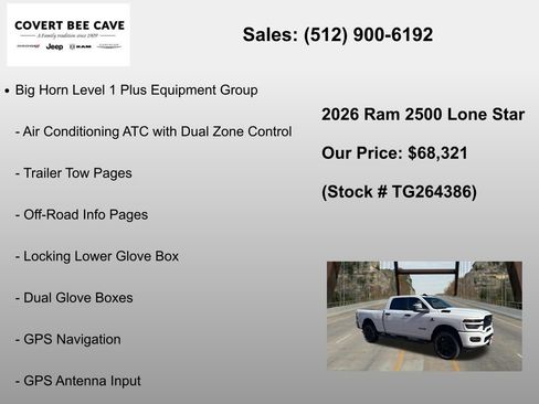 New 2026 RAM 2500 Lone Star AWD/4WD image 12
