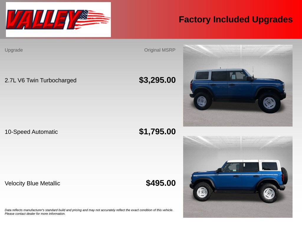 New 2026 Ford Bronco Heritage Edition AWD/4WD image 4