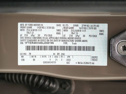 Certified 2025 Ford Ranger Lariat AWD/4WD image 24