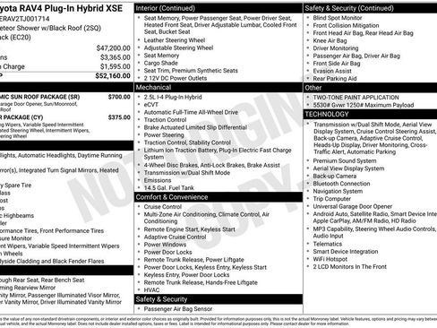 Used 2026 Toyota RAV4 XSE w/ Panoramic Sun Roof Package AWD/4WD image 38