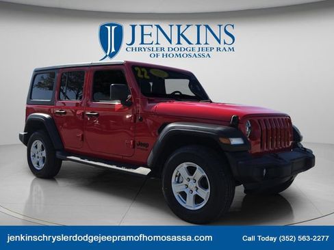 Certified 2022 Jeep Wrangler Unlimited Sport AWD/4WD image 1