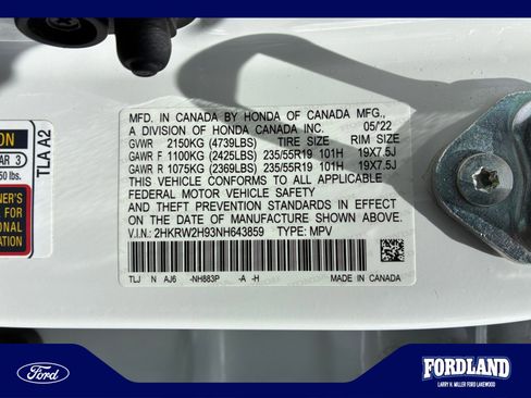 Used 2022 Honda CR-V Touring image 25