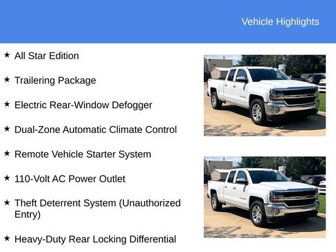 Used 2018 Chevrolet Silverado 1500 LT w/ All Star Edition AWD/4WD image 5