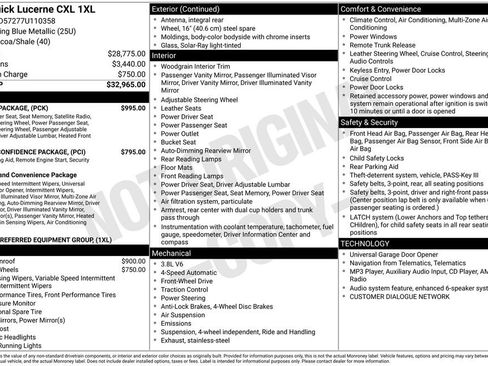 Used 2007 Buick Lucerne CXL w/ Luxury Package FWD image 15