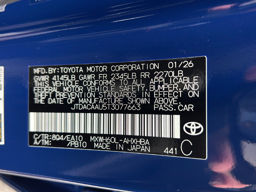 Certified 2026 Toyota Prius Limited w/ Limited Premium Package FWD image 27