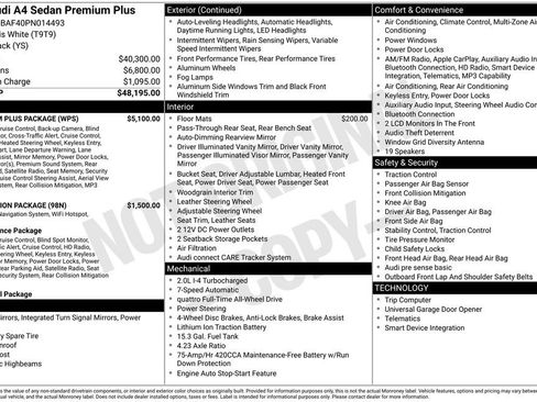 Used 2023 Audi A4 2.0T Premium Plus w/ Premium Plus Package image 3