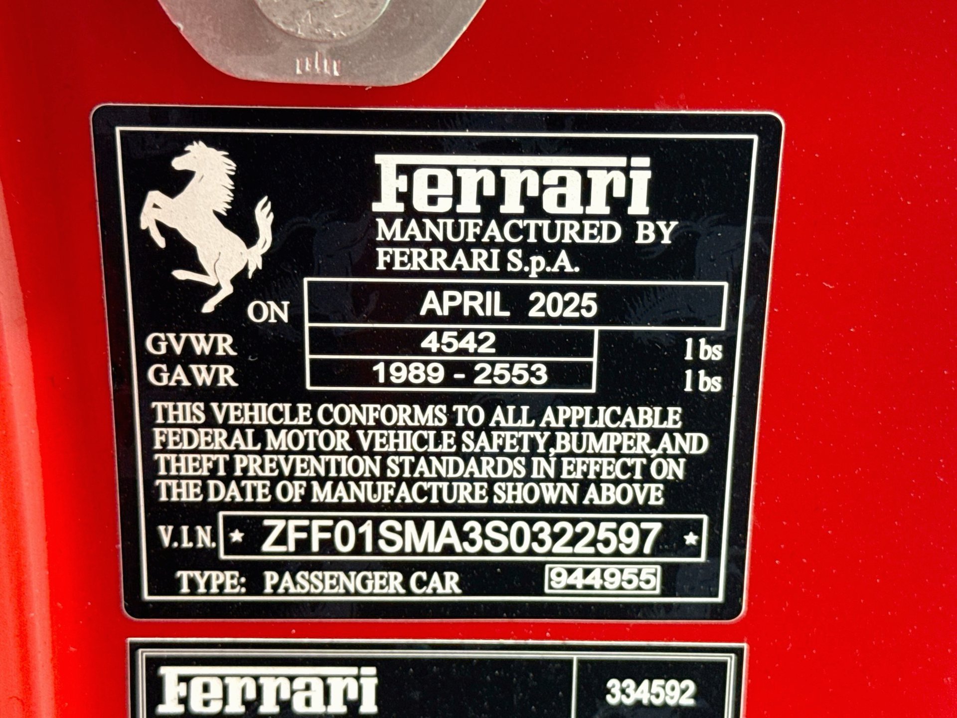 Certified 2025 Ferrari 296 GTS RWD image 27