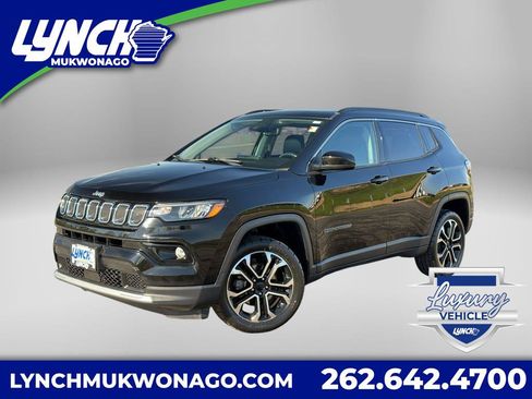 Used 2022 Jeep Compass Limited w/ Sun and Sound Group AWD/4WD image 1
