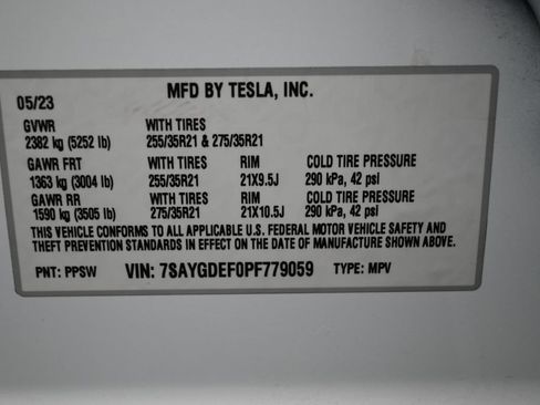 Used 2023 Tesla Model Y Performance AWD/4WD image 8