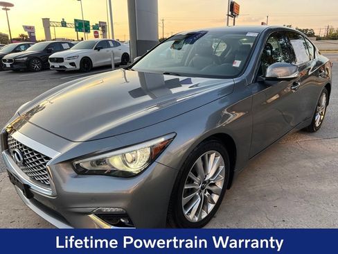 Used 2021 INFINITI Q50 Luxe w/ All Weather Package AWD/4WD image 3
