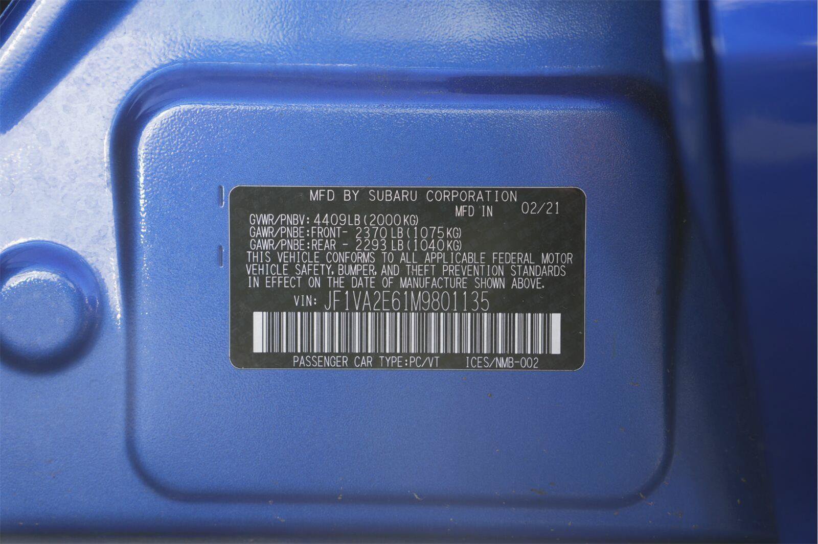 Used 2021 Subaru WRX STI AWD/4WD image 11