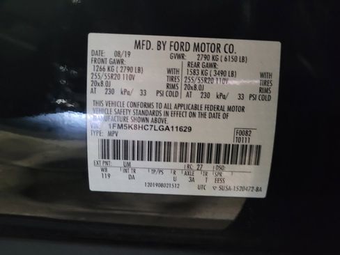 Used 2020 Ford Explorer Platinum w/ Premium Technology Package AWD/4WD image 33