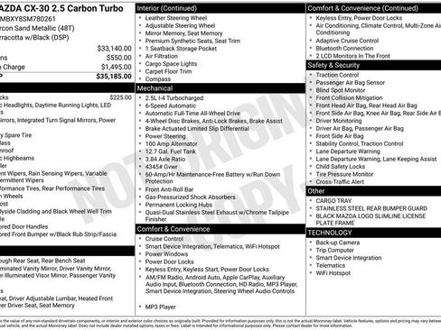 Used 2025 MAZDA CX-30 Carbon image 3