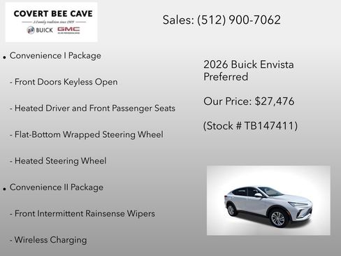 New 2026 Buick Envista Preferred w/ Convenience I Package image 12