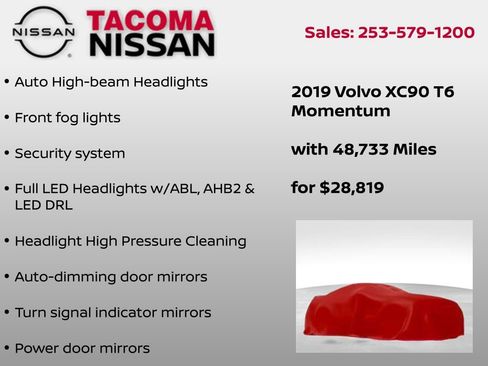Used 2019 Volvo XC90 T6 Momentum w/ Advanced Package image 13