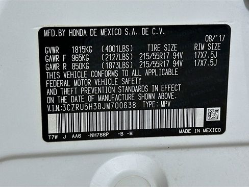 Used 2018 Honda HR-V LX image 35