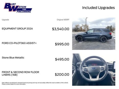 Used 2022 Ford Explorer XLT w/ Equipment Group 202A image 3